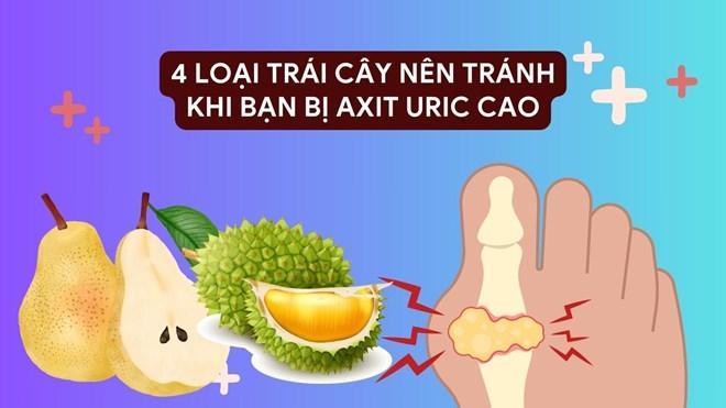 4 loại trái cây bạn nên tránh khi bị axit uric cao
