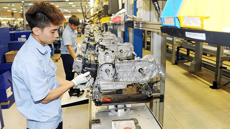 Sản xuất công nghiệp tháng 8 tiếp tục ghi nhận đà tăng trưởng. Ảnh: TT