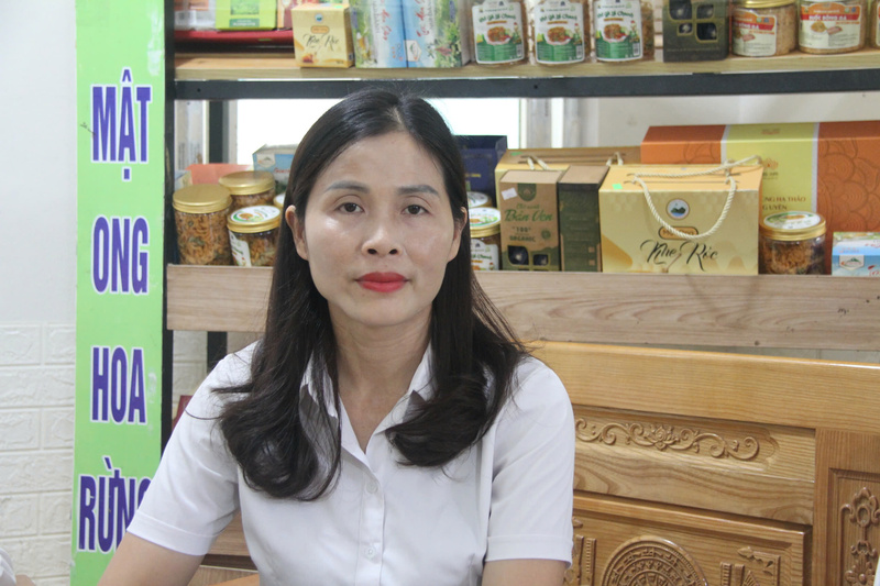 Bà Nguyễn Thị Xuân Mừng, Giám đốc Công ty TNHH Sản xuất sâm Việt Nam. Ảnh: Ngọc Hoa