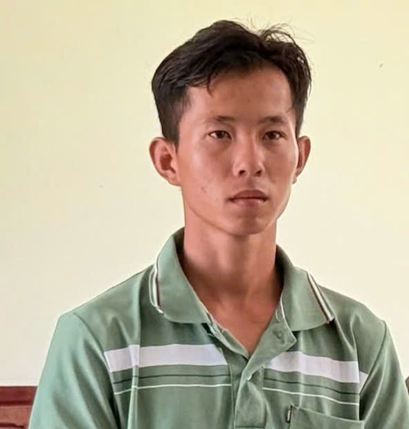 Đối tượng Trương Vô Kỵ bị bắt vì rao bán súng tự chế trên mạng. Ảnh: Công an cung cấp