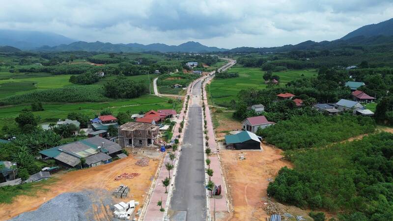 Một số đoạn tuyến đường nối đã cơ bản hoàn thành. Ảnh: Lam Thanh