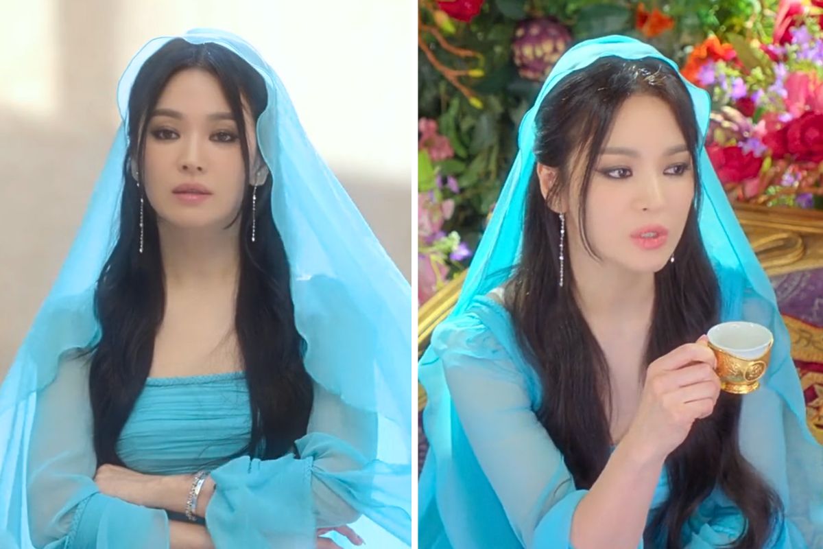 Tạo hình của Song Hye Kyo trong phim của Suzy, Kim Woo Bin. Ảnh: Netflix