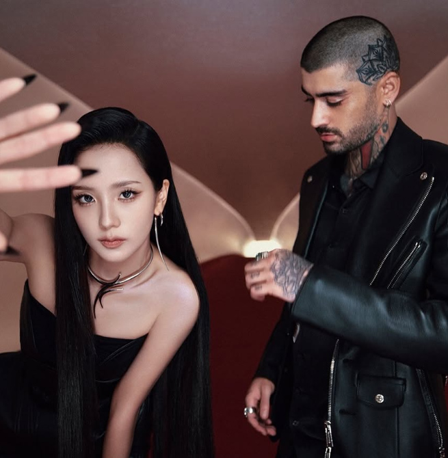 Hình ảnh Jisoo nhóm Blackpink và Zayn Malik trong MV mới “Eyes Closed“. Ảnh: Spotify