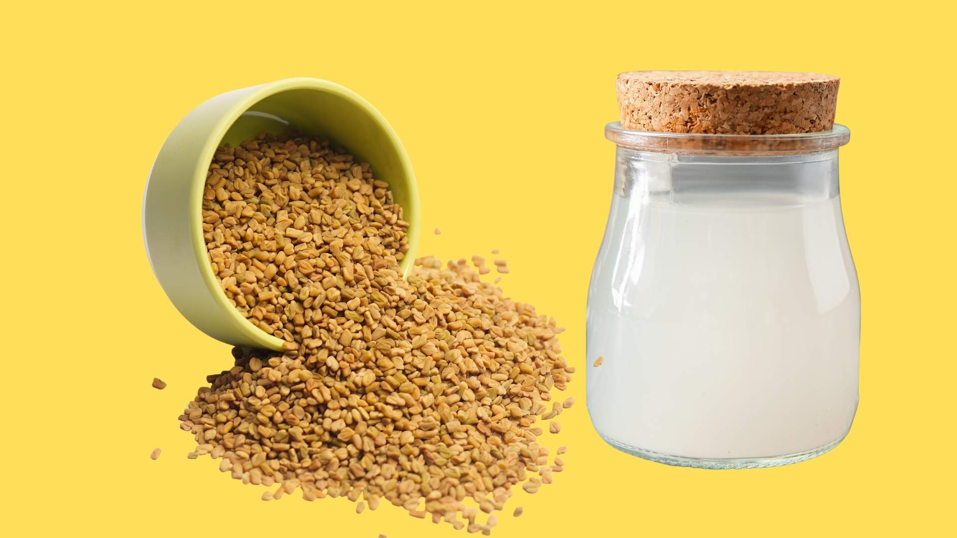 Nước gạo – hạt methi: Bí quyết kích thích mọc tóc từ các nguyên liệu nhà bếp. Đồ họa: Minh Hoàng