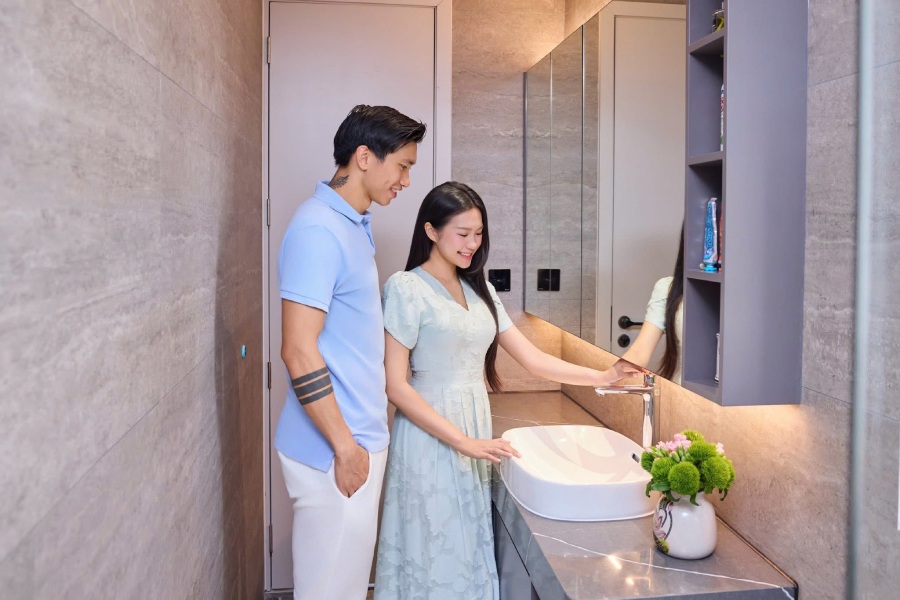 Gia đình Đoàn Văn Hậu và Doãn Hải My đã dọn về nhà mới là căn biệt thự cao cấp ở Hà Nội. Ảnh: NVCC