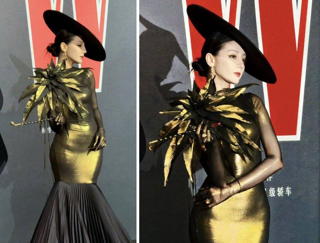 Địch Lệ Nhiệt Ba gây bão truyền thông tại sự kiện của W China. Ảnh: cắt từ video