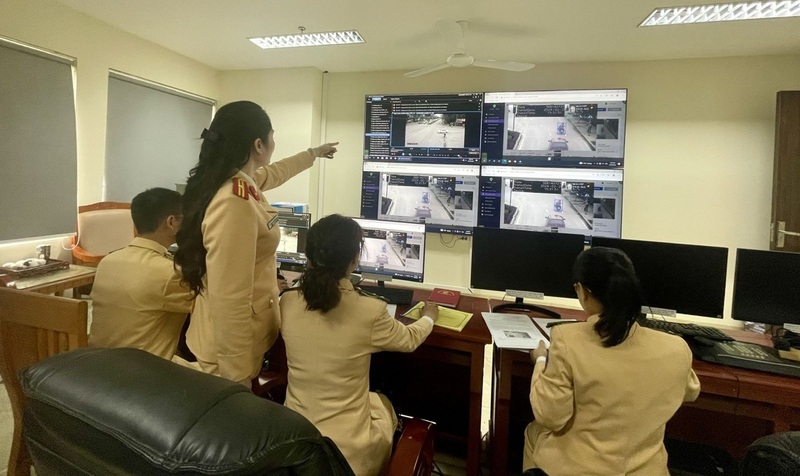 “Mắt thần" AI giám sát giao thông là giải pháp mang tính đột phá của ngành Công an. Ảnh: Công an Thanh Hóa