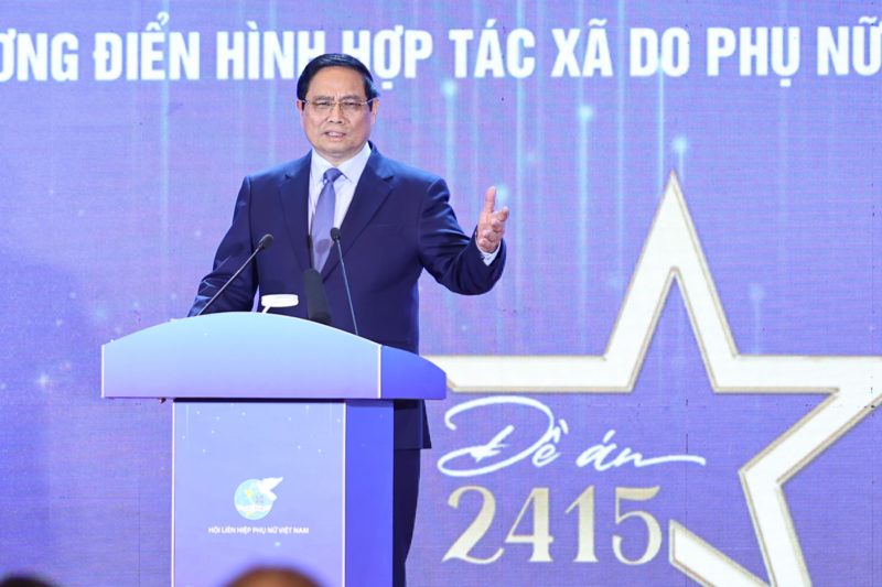 Thủ tướng Phạm Minh Chính phát biểu tại Hội nghị. Ảnh: VGP/Nhật Bắc