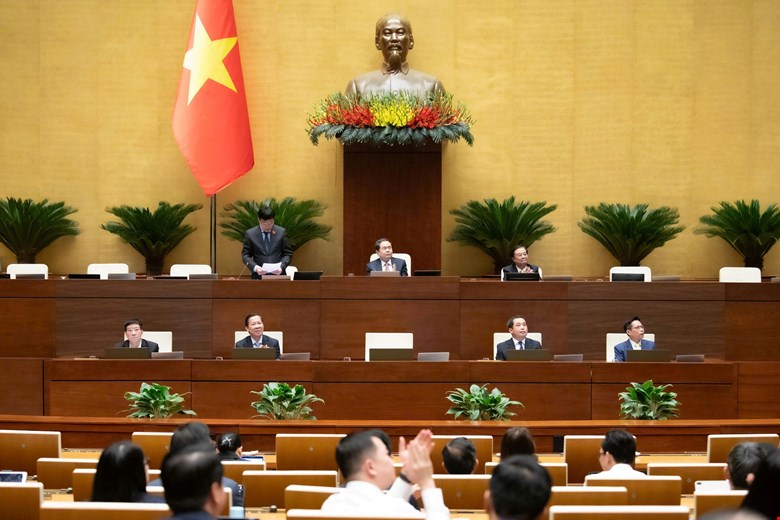 Hôm nay, Quốc hội dành nguyên ngày thảo luận ở hội trường về các chính sách, cơ chế đột phá phát triển giáo dục và y tế. Ảnh: Quochoi.vn