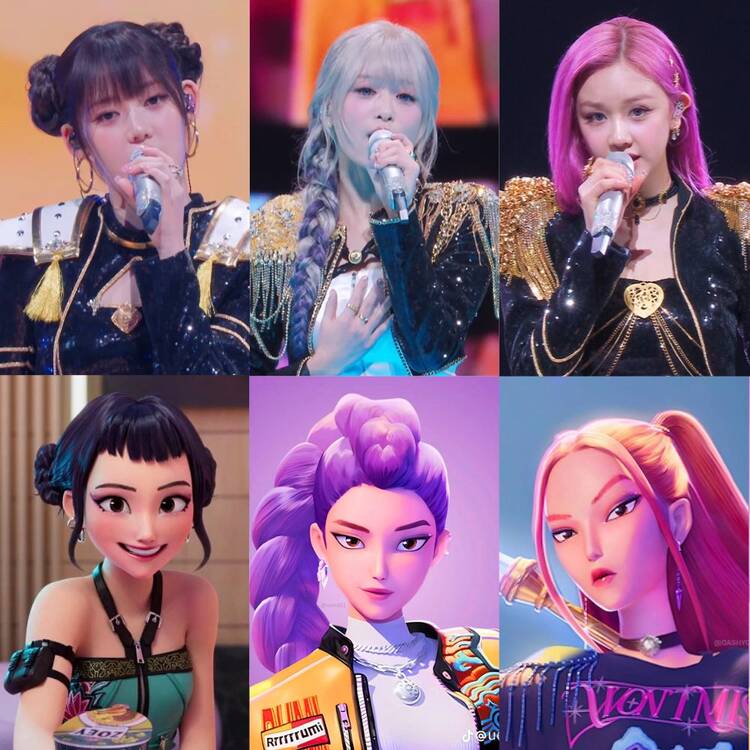 3 thành viên Baby Monster hóa thân thành nhóm nhạc ảo Huntr/x trong phim