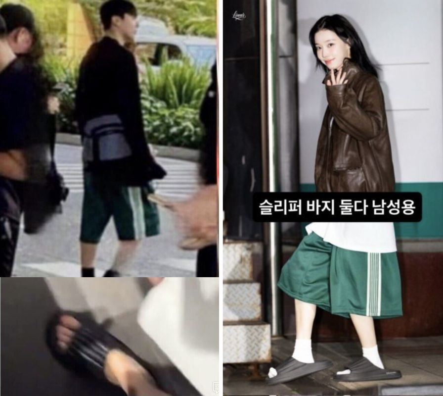 Winter mặc trang phục được cho là của Jungkook đến sự kiện họp mặt fan. Ảnh: cắt từ video