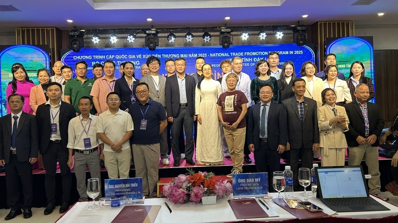 Sở Công Thương Đắk Lắk chủ trì tổ chức Chương trình Tổ chức đoàn doanh nghiệp nước ngoài vào Việt Nam giao dịch, mua hàng vùng Tây nguyên vào tháng 12/2025. Ảnh: Vũ Long