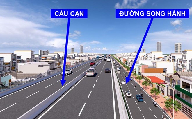 Phối cảnh đường trên cao Quốc lộ 13. Ảnh: Sở Xây dựng TPHCM