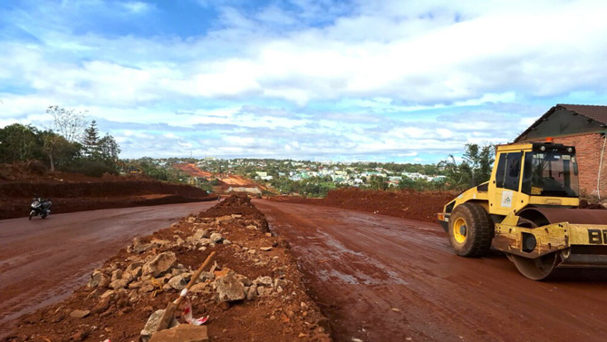 Tuyến đường hình thành sẽ mở ra không gian phát triển, tạo diện mạo mới cho đô thị Pleiku. Ảnh: Thanh Tuấn