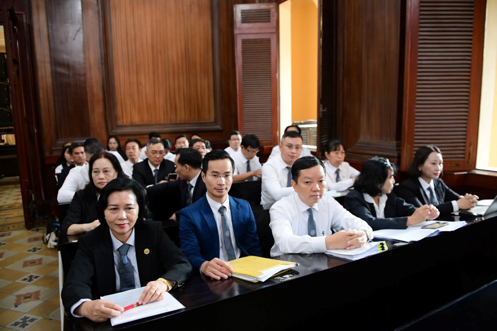 Luật sư bào chữa cho các bị cáo. Ảnh: Anh Tú
