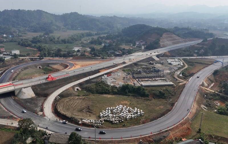 Dự án đoạn qua địa phận tỉnh Hà Giang (cũ). Ảnh: Việt Bắc