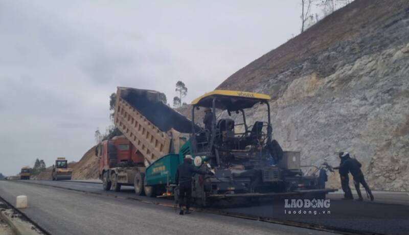 Công trường dự án cao tốc Tuyên Quang - Hà Giang. Ảnh: Việt Bắc