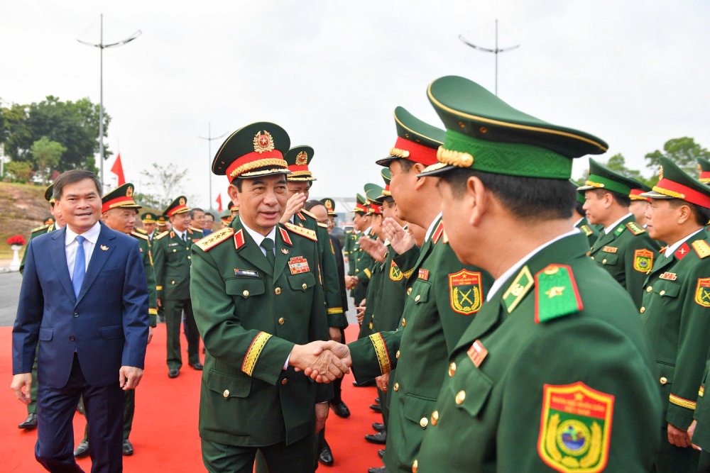 Đại tướng Phan Văn Giang và Đoàn đại biểu Việt Nam sang Trung Quốc dự giao lưu. Ảnh: Thế Đại