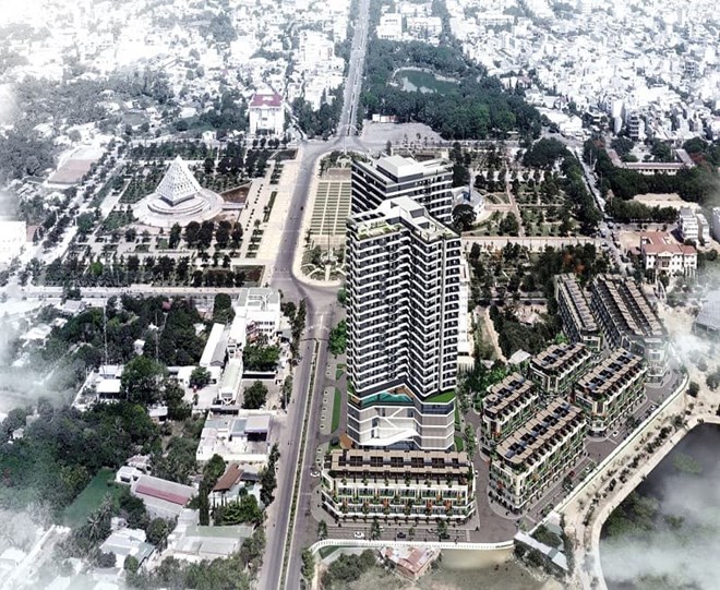 Người dân phản ánh dự án Hacom Tower thi công xuyên đêm gây tiếng ồn
