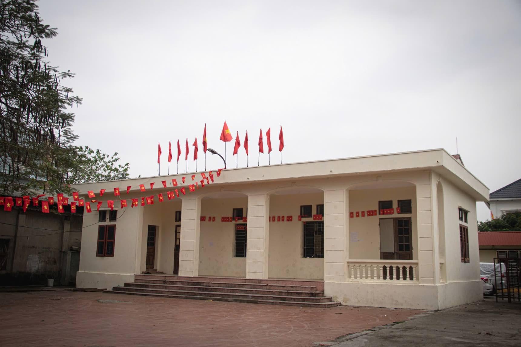 Nhà văn hóa Miền Hạ được cải tạo năm 2018, sử dụng Ngân sách Nhà nước. Ảnh: Hoài Anh