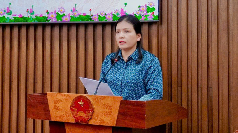 Phó Chủ tịch Thường trực UBND tỉnh Quảng Ngãi Y Ngọc cho biết, tỉnh sẽ tiếp tục quan tâm đầu tư cơ sở vật chất, trang thiết bị làm việc, nhất là ở vùng sâu, vùng xa. Ảnh: Tuệ Lâm