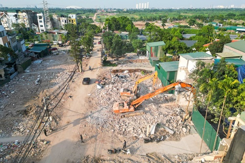 Gỡ nút thắt mặt bằng, Hà Nội đẩy nhanh tiến độ nhiều dự án giao thông. Ảnh: Hữu Chánh