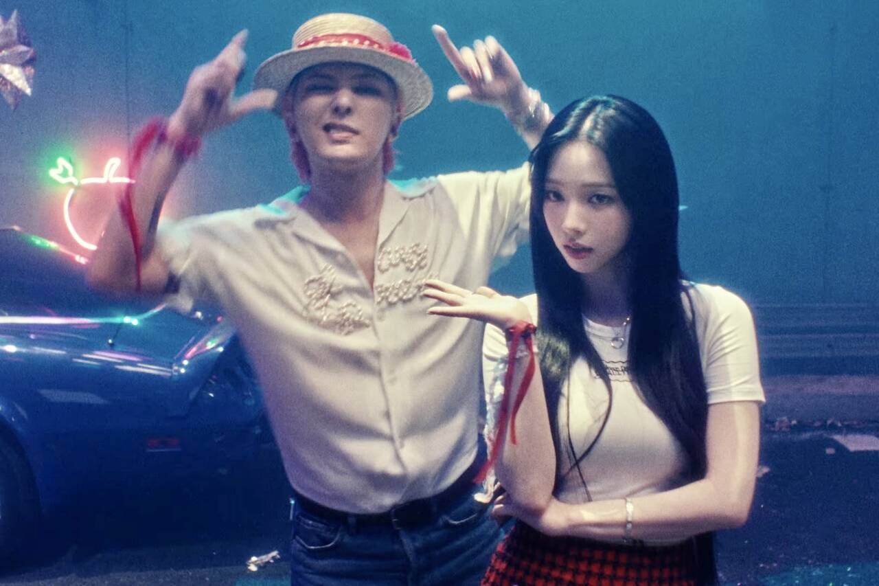 Nghi vấn hẹn hò giữa G Dragon và Karina gây chú ý. Ảnh: MV Too bad