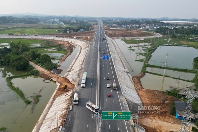 Sắp hoàn thành đường 692 tỉ đồng nối 2 cao tốc ở Phú Thọ