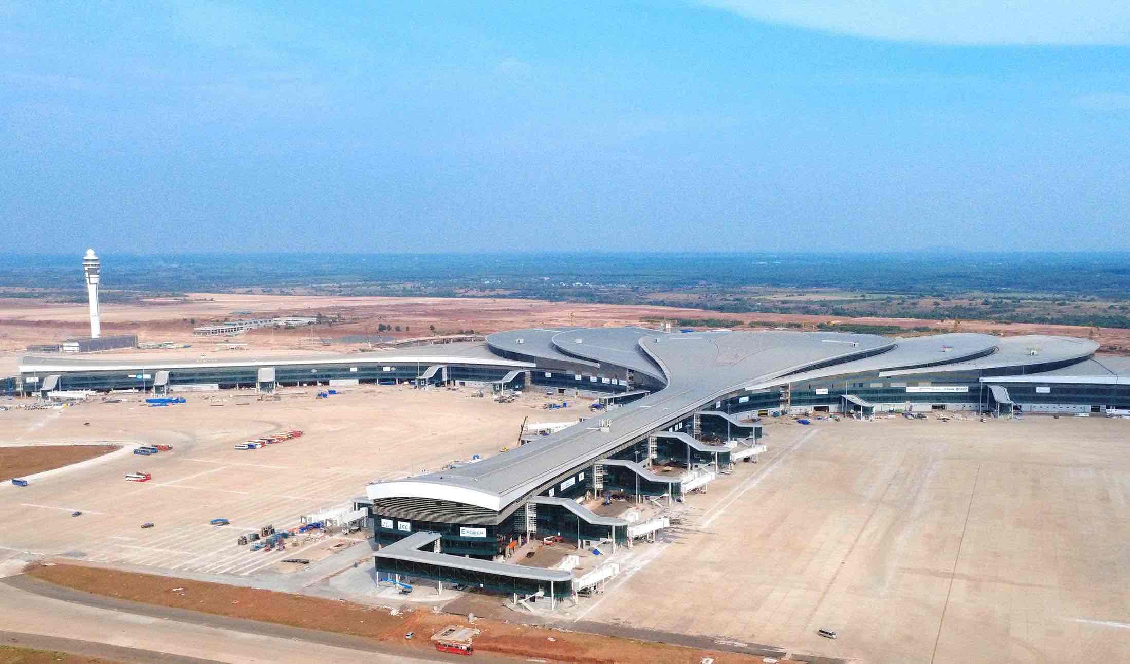 Toàn cảnh nhà ga hành khách sân bay Long Thành. Ảnh: HAC