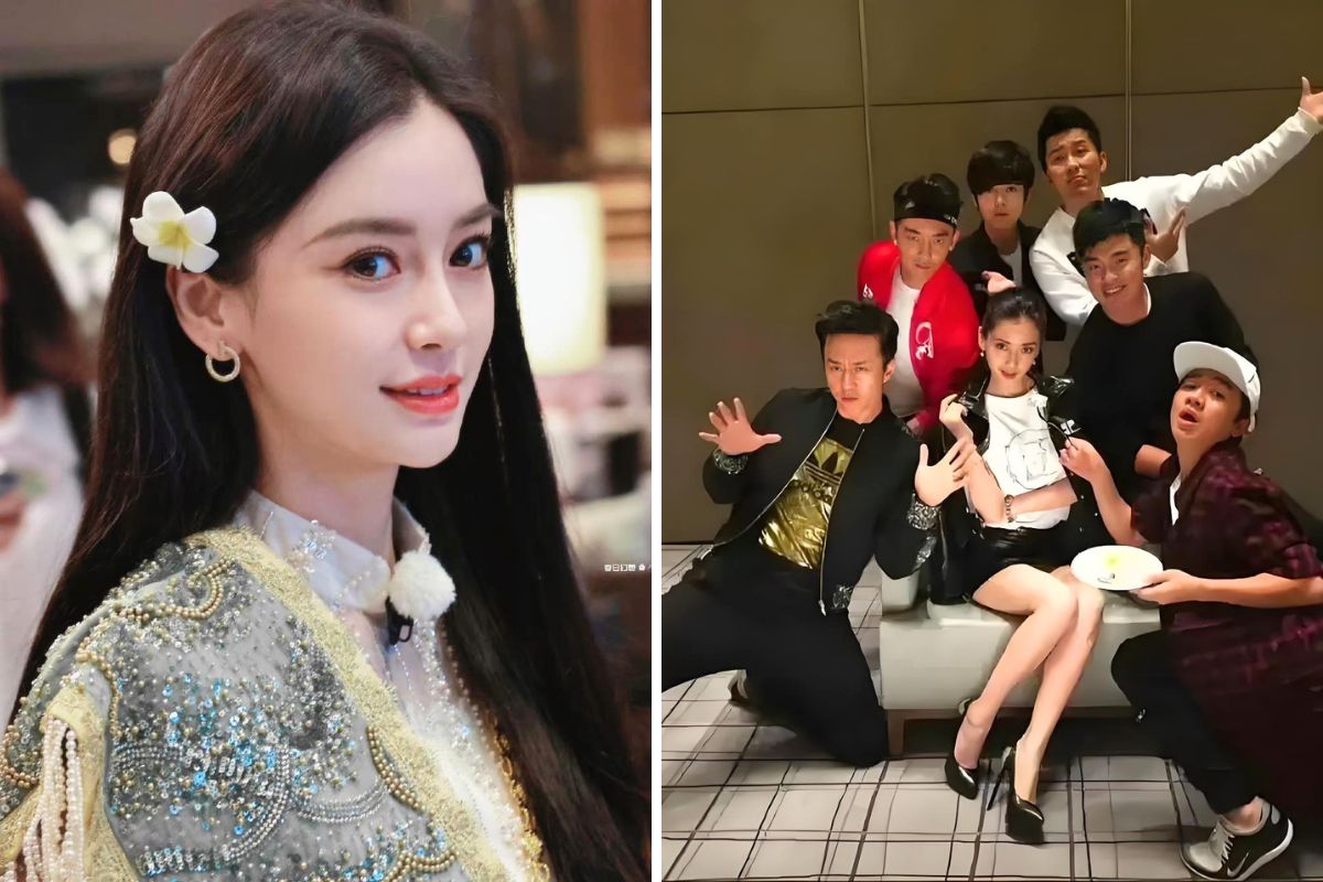 Angelababy và dàn sao Keep Running 2014. Ảnh: Xinhua