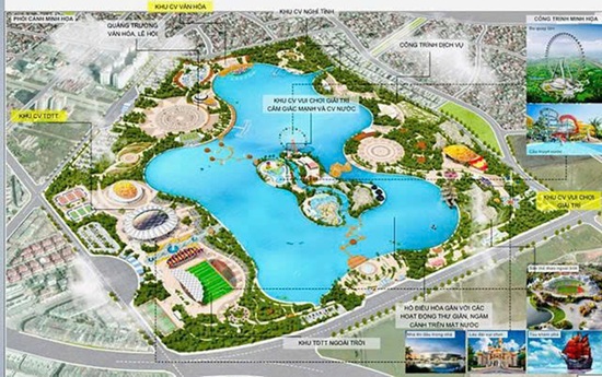 Công viên Hà Đông gần 100ha được tăng tốc triển khai sau nhiều năm chậm tiến độ. Ảnh: Minh Hạnh