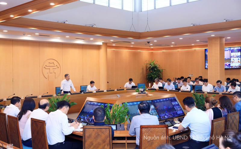 Quang cảnh cuộc họp. Ảnh: UBND Thành phố Hà Nội