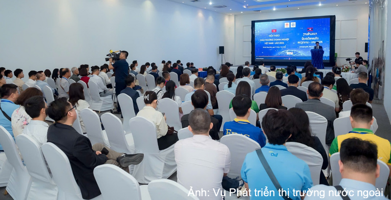 Hội thảo Giao thương doanh nghiệp Việt Nam - Lào năm 2026 thu hút đông đảo đại biểu hai nước tham dự