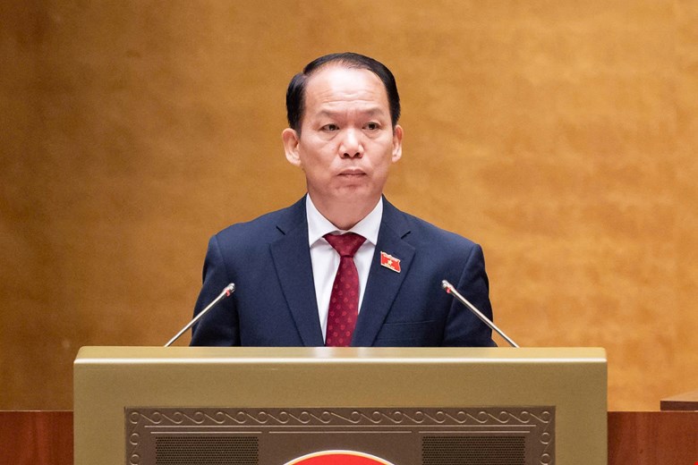 Bộ trưởng Bộ Tư pháp Hoàng Thanh Tùng. Ảnh: Media Quốc hội