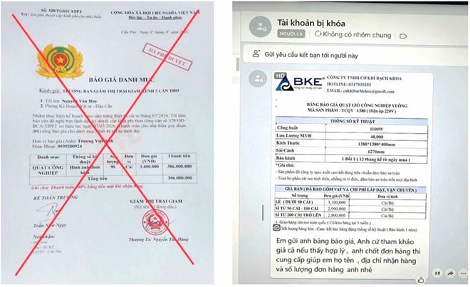 Mạo danh cán bộ Công an đặt đơn hàng lớn để lừa tiền cọc