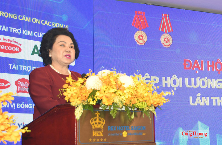 Bà Lý Kim Chi - Phó Chủ tịch Liên đoàn Doanh nghiệp TP. Hồ Chí Minh, Chủ tịch Hiệp hội Lương thực Thực phẩm TP. Hồ Chí Minh (FFA).