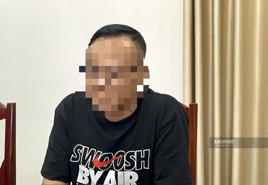 Một đối tượng có vai trò quan trọng làm việc với cơ quan công an. Ảnh: HAC