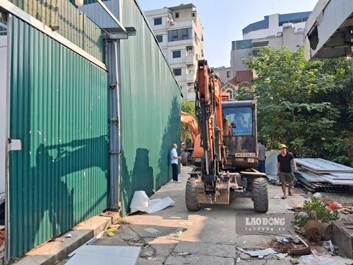 Hà Nội cưỡng chế công trình lấn chiếm đất công ở Thanh Liệt